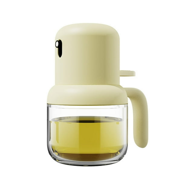 Inteprter Pulverizador de aceite para cocinar con botella de spray de aceite de aspecto elegante, versátil, ligero y portátil Cocina y Comedor amarillo