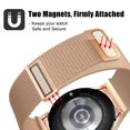 thumbnail image 4 of MSHUN Metal Band Compatible with Samsung Galaxy Watch 5 40mm 44mm/Watch 5 Pro LTE/Galaxy Watch 4 40mm 44mm/Watch 4 Classic 42mm 46mm, No Gap Mesh Loop Magnetic Bands Adjustable Strap (Rose Gold), 4 of 7
