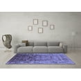 thumbnail image 3 of Ahgly Company Machine Washable Indoor Rectangle Oriental Blue Industrial Area Rugs, 2' x 3', 3 of 4
