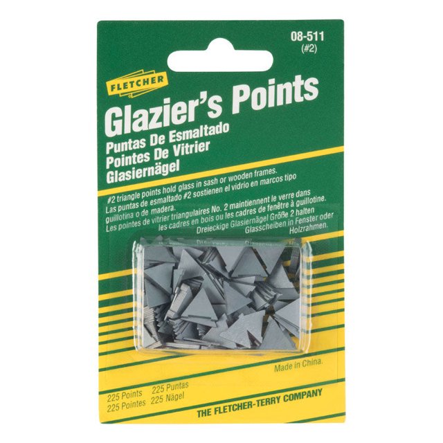Glazier Points Fletcher Glazier-Terry 225pk para reparación de Windows