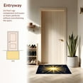 thumbnail image 3 of ODIKA 3'x5' Machine Washable Non-Slip Area Rug, Radiant Spark Burst with Radiating Lines and Glittering Flare Motifs High Traffic Rug, Gold, 197156, 3 of 7