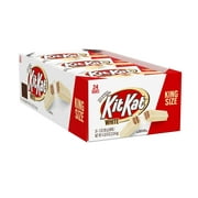 Kit Kat White Creme Wafer King Size Candy, Bars 3 oz, 24 Count