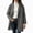 #c32-dark gray trench coat women, variant on Womens Long Wool Blend Coats Trendy Fall Winter Notch Lapel Double Breasted Peacoat Wind Break Overcoats with Pockets Navy,L