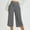 Dark Gray, variant on SwiftWear Wide Leg Capris for Women - High Waist Athletic Yoga Capri Pants with Side Pockets, Stretchy Workout Casual Comfort Fit S-2XL​