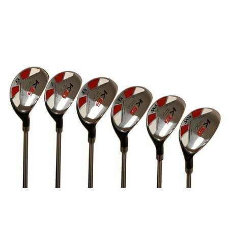 Majek Senior Men’s Golf All Hybrid Partial Set, which Includes: #6, 7, 8, 9, PW +SW Senior Flex Right Handed New Utility “A” Flex
