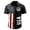 Black,#027, variant on Men's 4th of July Patriotic Button Down Shirt USA 1776-2026 American Flag Print Short Sleeve Top,XL