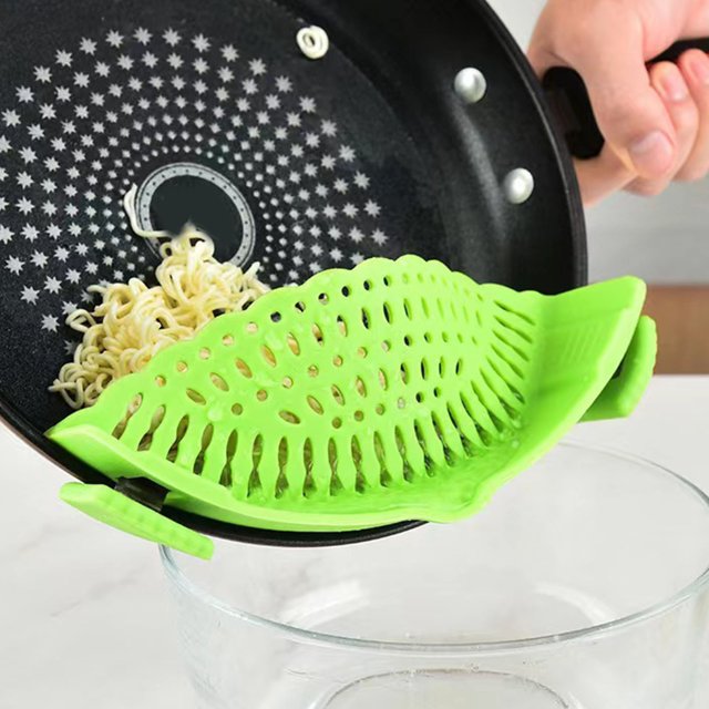 Colador con clip para ollas BuyWeek Snap N Strain