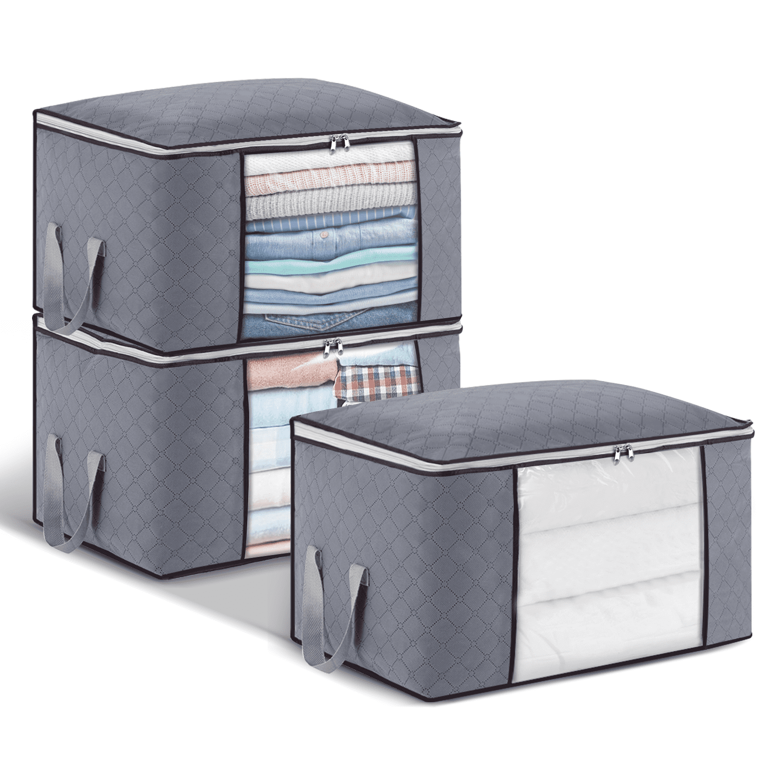 Clothes Storage Bags Clothes Organizer 3PCS Large Capacity Storage Bags