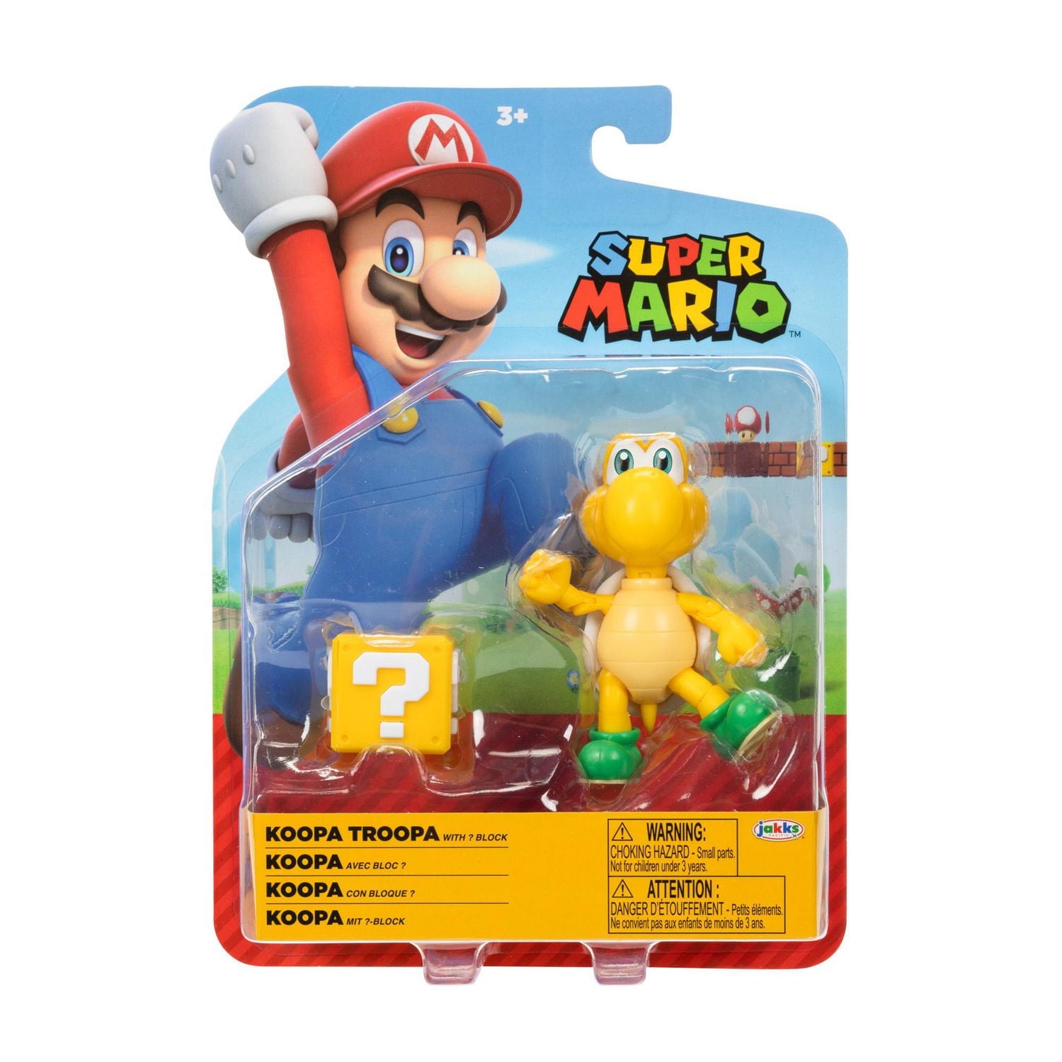Nintendo 4 Inch Figure - Koopa Troopa with Question Block
