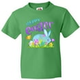 thumbnail image 3 of Inktastic Happy Easter Blue Bunny and Eggs in Grass Youth T-Shirt, 3 of 5