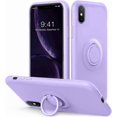 thumbnail image 1 of for iPhone Xs/X Case Kickstand | Baby Grade Liquid Silicone | 10ft Drop Tested Protective, Microfiber Lining Shockproof Full-Body Cover Case for iPhon, 1 of 4