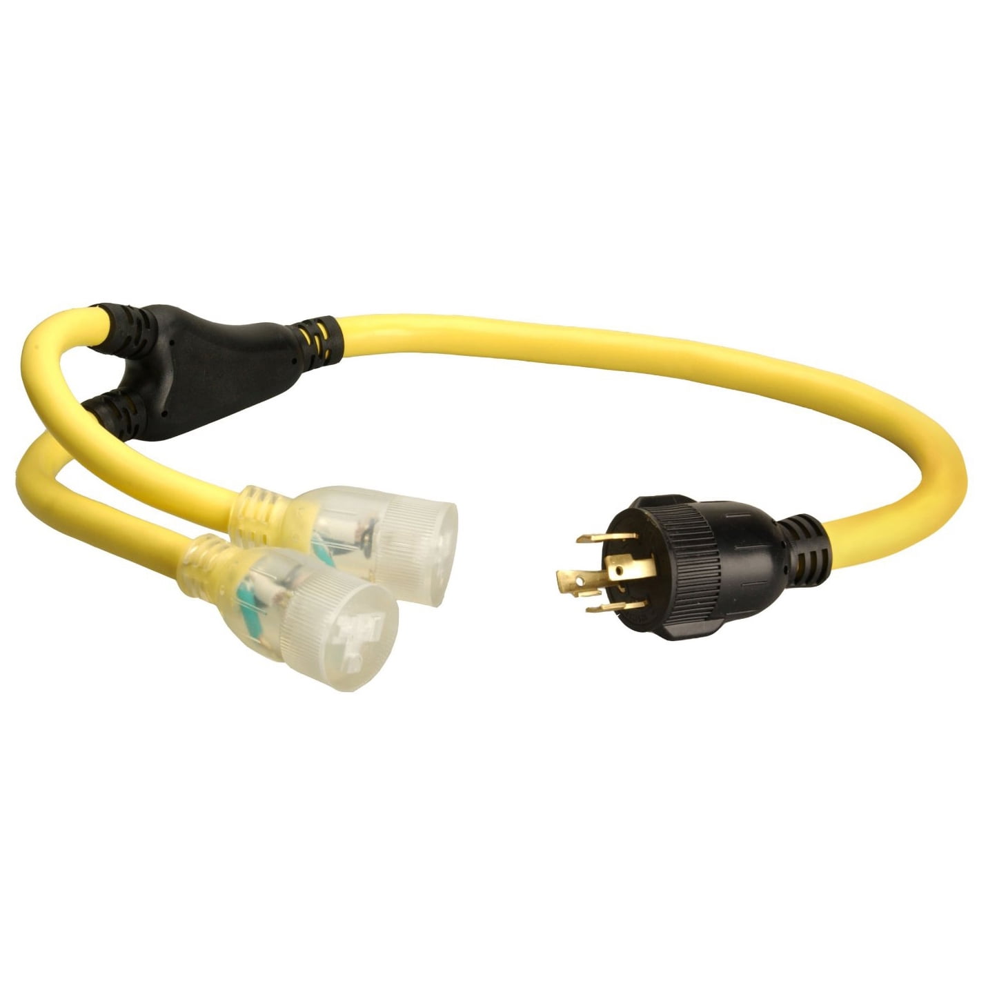 Coleman Cable 19348802 3' Yellow Y Generator Cord by COLEMAN CABLE - SOUTHWIRE