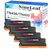 NineLeaf TN436 Magenta 4 Pack Compatible Toner Cartridge Replacement for Brother TN433 TN-436 TN431 TN436M Work for HL-L8360CDW HL-L8260CDW MFC-L8900CDW MFC-L8610CDW MFC-L9570CDW Printer