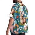 thumbnail image 3 of Easter Men's Short Sleeve Beach Shirts, Casual Poplin Button Down Shirt, Summer Casual Printed Unisex Shirts, 3 of 6