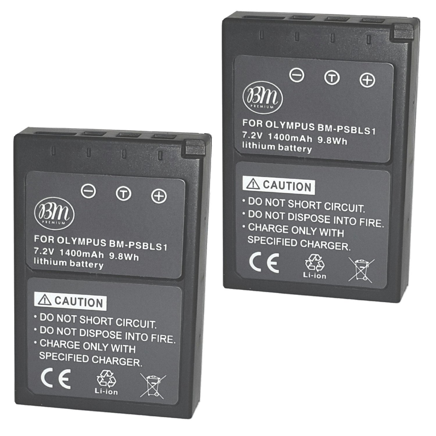 Bm Premium 2 Pack Of Bls 1 Bls 5 Batteries For Olympus E P3 E Pm1 E Pl1 E Pl2 E Pl3 E Pl5 E Pl7 Om D E M10 Stylus 1 Digital Camera Walmart Canada