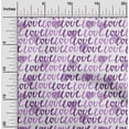 thumbnail image 2 of oneOone Silk Tabby Purple Fabric Valentine Love Heart Diy Clothing Quilting Fabric Print Fabric By Yard 42 Inch Wide, 2 of 4