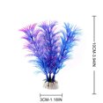thumbnail image 2 of Artificial Aquatic Plant Ceramic Base Plastic Aquarium Plant Fish Tank Decor, 2 of 10