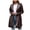 Brown, variant on Aayomet Coat Women Women's 3/4 Length Double- Trench Coat with Belt,Brown S