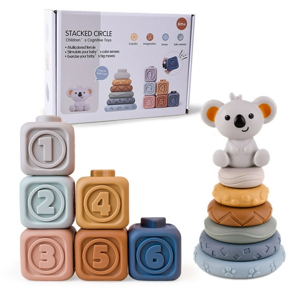 Mistaha Cross-border infant educational building blocks cognitive embossed soft building