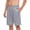 Gray, variant on Men's Silky Satin Lounge Shorts with Elastic Drawstring Waist & Side Pockets - Smooth Comfortable Summer Sleepwear & Home Relaxation Shorts