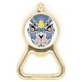 thumbnail image 1 of Peking Opera Head Colorful Baizitu Beer Bottle Cap Opener Stainless Steel Key Chain, 1 of 3