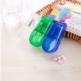 thumbnail image 3 of Portable with Blade Guard Pill Case Storage Medicine Slicer Multiple Pill Cutter Mini Pill Splitter Tablet Divider Safety Shield GREEN, 3 of 8