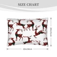 thumbnail image 2 of Queen Size Pillows Cases Standard Size 20x26 In - Plaid Pattern Simple Cute Deer Soft Comfort Envelope Closure Pillowcases Standard, 2 of 5