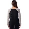 thumbnail image 3 of Just Love Sleep Dress for Women Solid Sleeping Shirt 6763 (Black Grey, Small), 3 of 3