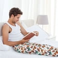 thumbnail image 5 of Gukieu Colorful Butterfly Print Men's Home Trousers, Elastic Drawstring Home Pajamas Clothing Suitable for Adult Men-Large, 5 of 6