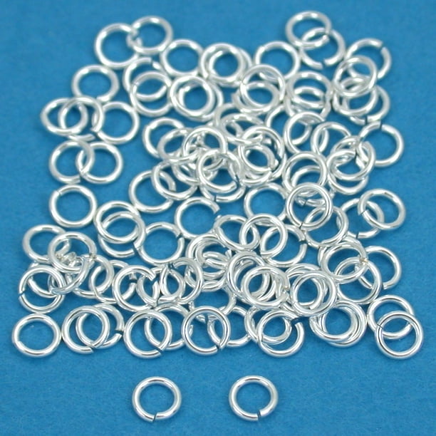 100 Sterling Silver Open Jump Rings Jewelry 24 Ga 3mm - Walmart.com