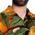 thumbnail image 5 of Tangerine Men's Short Sleeve Beach Shirts, Hawaiian Printed Button Down Summer Casual Unisex Men's Shirts, 5 of 6
