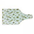 thumbnail image 1 of Leaf Cutting Board, Mediterranean Watercolor Branches and Leaves of Olives with Nature Art Print, Tempered Glass Cutting and Serving Board, Wine Bottle Shape, Green Yellow Olive, by Ambesonne, 1 of 1