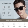 thumbnail image 2 of DEMIKOS Gafas de sol polarizadas para hombre y mujer, lentes de espejo retro de moda para conducir, pescar, protección UV400, 2 of 6