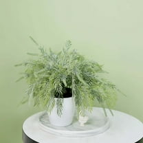 Efavormart 2 Bushes | 15" Sagebrush Faux Fern Stems, Artificial Plants Greenery Decor - Frosted Green