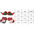 thumbnail image 3 of Douhoow Unisex Infant Santa Claus Shoes Baby Christmas Crib Slippers Anti-Slip Soft Sole, 3 of 8