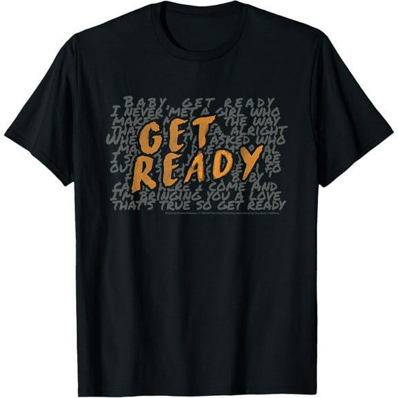 Get Ready Lyrics The Temptations Motown Records T-Shirt