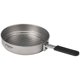 thumbnail image 1 of Cacerola de titanio titanio Sartén de titanio de 1100ml, sartén ultraligera con asa plegable para cocinar al aire libre, acampar, hacer senderismo, mochilero Maboto  Cacerola de titanio titanio, 1 of 7