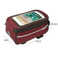 thumbnail image 7 of Walbest Portable Bike Phone Bag Bike Pouch Top Tube Bag, MTB Bicycle Front Frame Bag Waterproof Bike Accessories Bag Phone Holder (size: 8.27" x 4.13" x 3.54"), 7 of 7