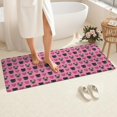 thumbnail image 4 of Pink Pug Puppies Bathroom Rugs Mat,Non Slip Microfiber Bathroom Rug,Rubber Backing,Soft Bathroom Mats for Bathroom Floor,Tub and Shower,60x24in(150x60cm), 4 of 5