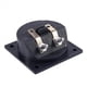 thumbnail image 4 of 8X Copa Del Terminal Caja De Altavoz Tipo De Borne Doble Forma Cuadrada Negro, 4 of 5