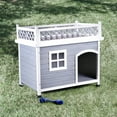 thumbnail image 2 of Furniture of America Olivar Contemporary Wood Dog House in Gray and White, 2 of 6