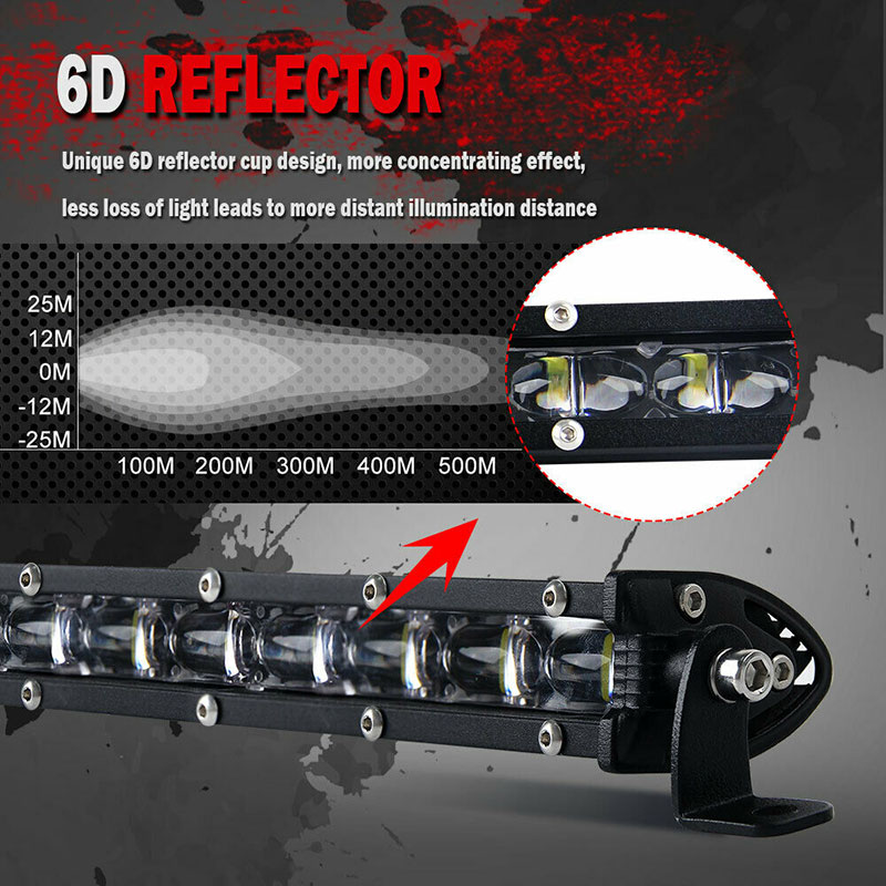 8inch 480W LED Work Light Bar Flood Spot Beam Offroad 4WD SUV Driving Fog La ZC 8inch 480W LED Work Light Bar Flood Spot Beam Offroad 4WD SUV Driving Fog La ZC