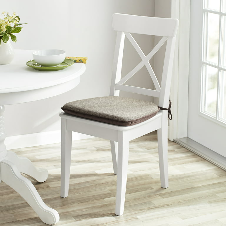 Better Homes & Gardens Memory Foam Chair Cushion - Brown - 16 x 17 in