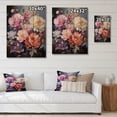 thumbnail image 4 of Designart "Oriental Creation Peachy Floral Display" Asian Print on Natural Pine Wood, 4 of 5