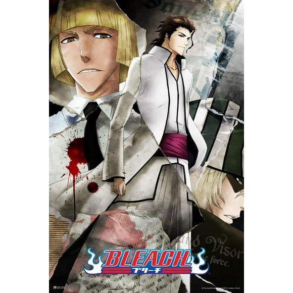 PPHAOSHO Bleach Anime Merch Manga Shinji Coyote Merchandise Series Comic Action Character Swords Ichigo Kurosaki Soul Reaper Viz Media Japanese Animation Poster frameless Wall Posters 20x30inch