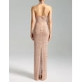 thumbnail image 3 of Vestido Bella Barnett de malla beige con strass sin mangas, 3 of 4