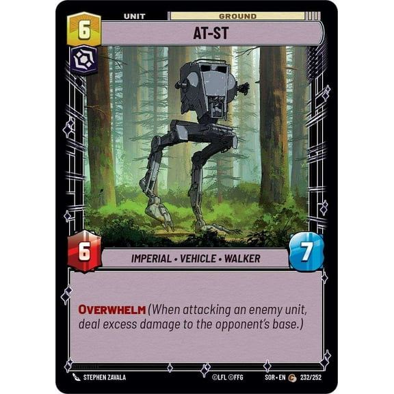 Star Wars: Unlimited Spark of Rebellion Common AT-ST #232