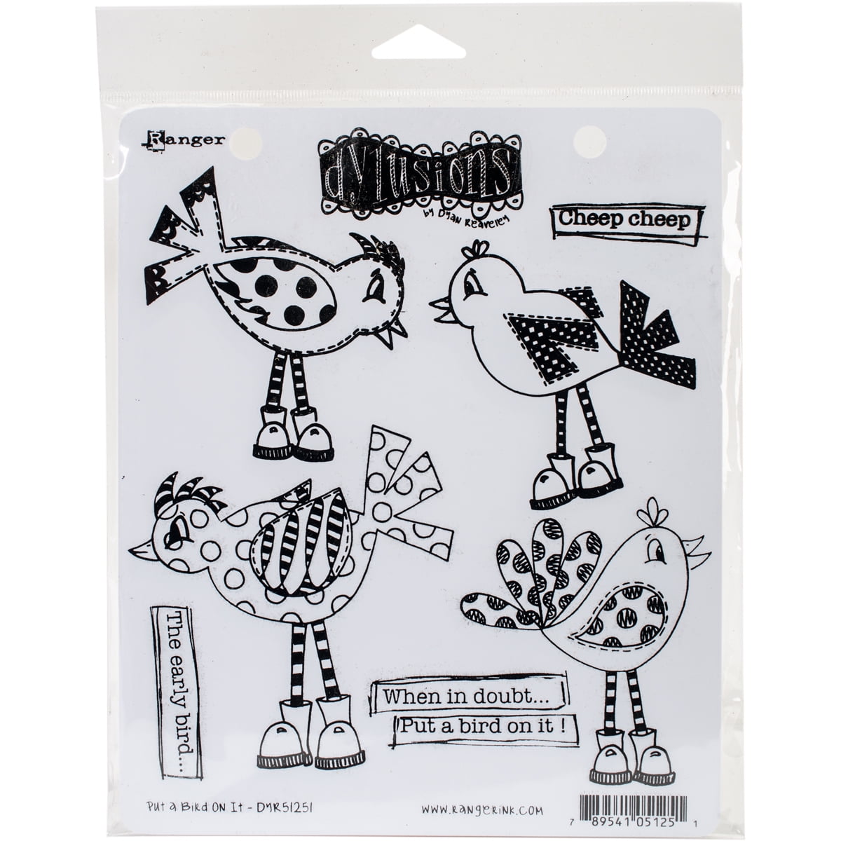 Ranger-Dyan Reaveley's Dylusions Cling Stamp Collections 8.5"X7"-Quiltalicious 