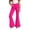 Hot Pink, variant on School Pants for Girls Full Length Bell Bottoms Legging with Pockets (Heart, Little Girl, 7-8 Years, Red)