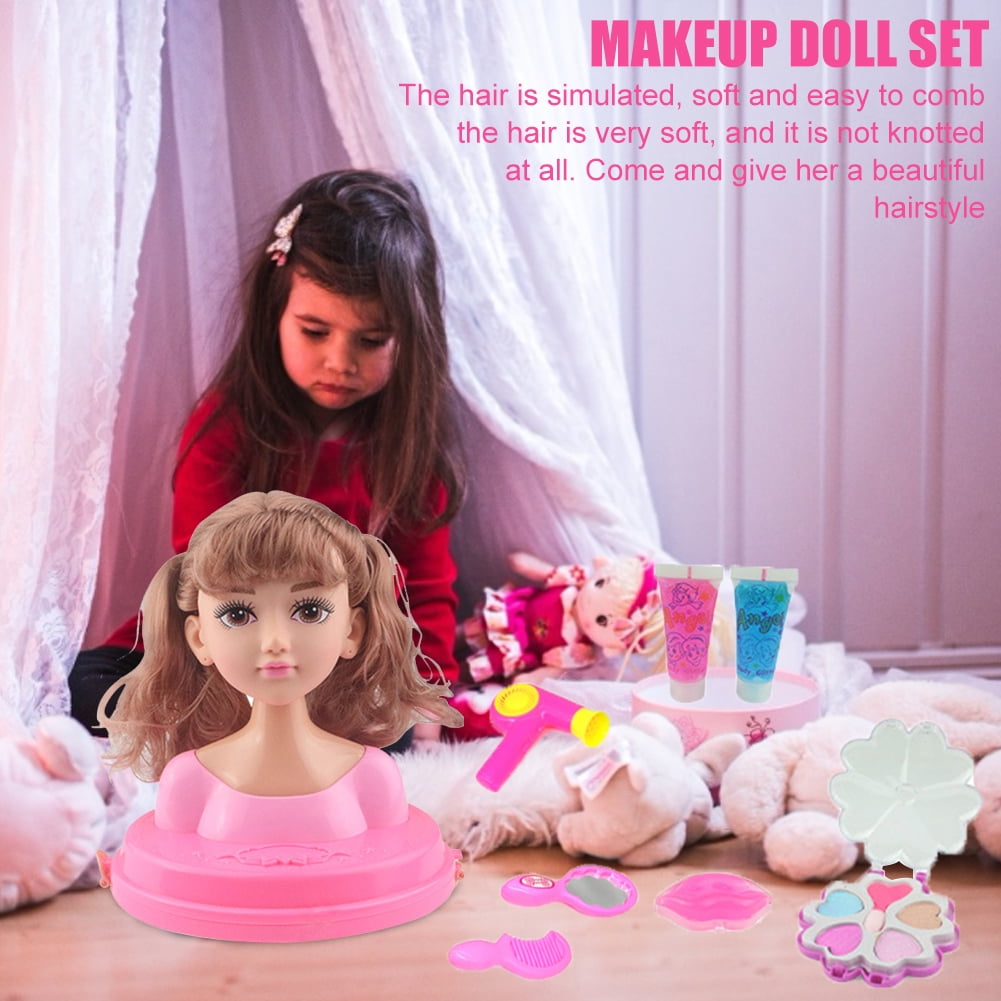 Makeup Doll Set Princess Hair Styling Head Doll Playset with Beauty and Fashion Accessories Pretend Play for Girls Walmart